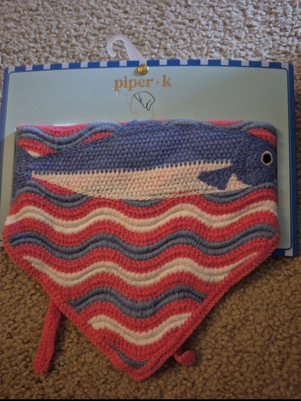 Piper•k Crocheted Sardine Head Bandana
